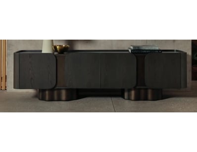 RRP: $2190, Mandalay Entertainment Unit, Oak & ply...