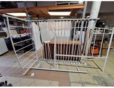 Bedframe, Approx Queen Size, Metal Style, White Fi...