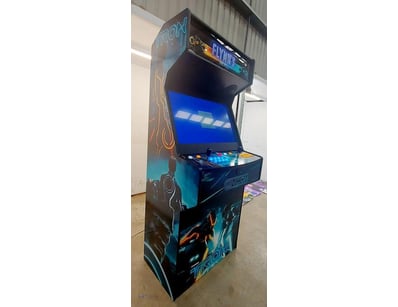 Arcade Cabinet Emulator, Tron Decal, Screen & butt...