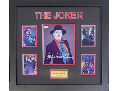 JACK NICKOLSON (THE JOKER) PERSOANLLY SIGNED 10" X...