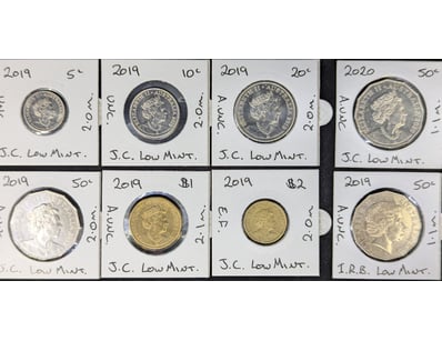COLLECTION OF AUSTRALIAN LOW MINTAGE COINS

Incl...