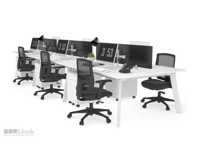 RRP $1932 - Jason.l, 6 person, white melamine top ...