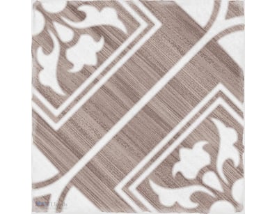 RRP $94 per SQM, Greige Gloss Geometric Floral Vin...