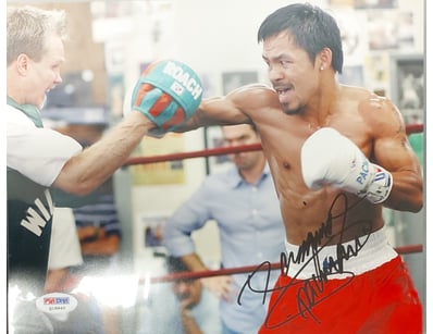 5X SIGNED PICTURE OF MANNY PACQUIAO,  BOXING

4885...