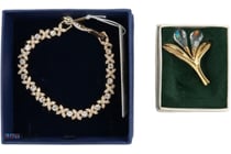 Oliver Weber Fleur Style Tennis Bracelet