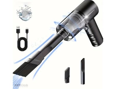 High-Power Wireless Vacuum Cleaner, USB Rechargeab...