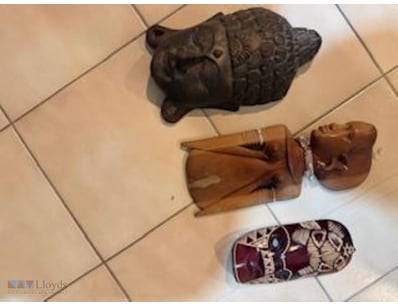 3 Wooden Carved Masks