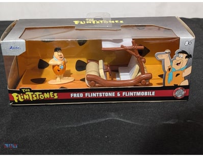 Fred Flintstone & Flintmobile collectible set by J...