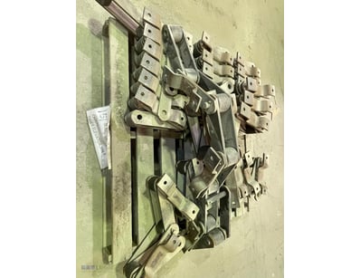 Unused heavy-duty 9-inch pitch elevator chains and...