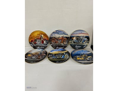 LOT OF 6 VINTAGE MOTORBIKE PLATES. 
THE 1941 SPORT...
