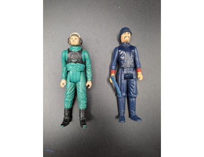 1980 BESPIN SECURITY GUARD WITH GUN AND A-WING PIL...