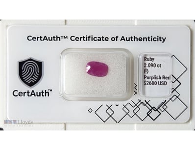 CERTIFIED 2.090CT RUBY – OVAL MIXED CUT, EARTH-MIN...