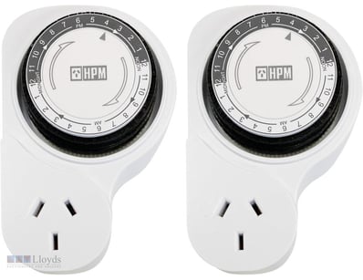 HPM 24 Hour Analog Timer with Offset Double Pole T...
