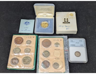 AUSTRALIAN NUMISMATIC COLLECTION - PROOF COINS AND...