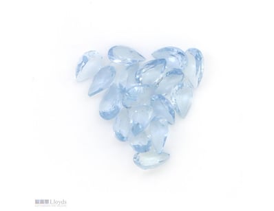 5.64CT TSW X17, NATURAL BERYL AQUAMARINES     

Pe...