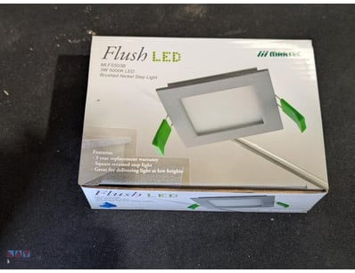 RRP $435.60 BULK LOT - QTY x12 Martec Flush LED 3W...