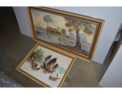 Deceased Estate Artwork Lot, Various Abstract Piec...
