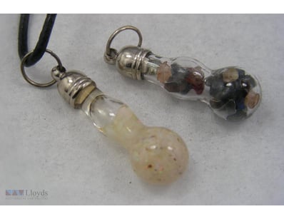 NATURAL AUSTRALIAN OPAL & SAPPHIRE PENDANTS       ...