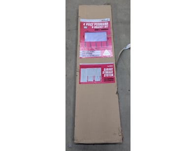 Pinnacle hardware 4 piece pegboard and bracket set...