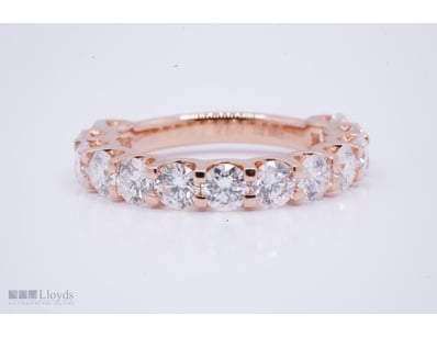 18K ROSE GOLD 2.88CT D - E VVS+ LAB GROWN HALF ETE...