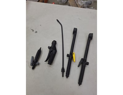 various types of pressure washer spray guns, lance...
