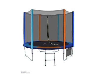 Everfit 8ft Round Trampoline with Safety Net and L...