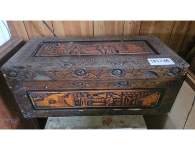 Vintage Hand-Carved Camphor Wood Chest

Onsite

...