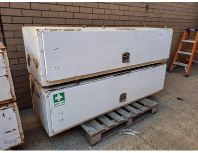 2 x  Heavy-duty Ute toolboxes 
Manufacture Year: U...