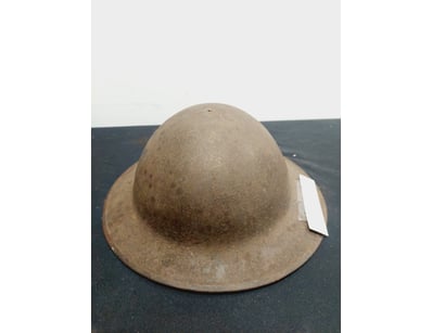 WWI BRITISH/AUSTRALIAN BRODIE PATTERN STEEL HELMET...
