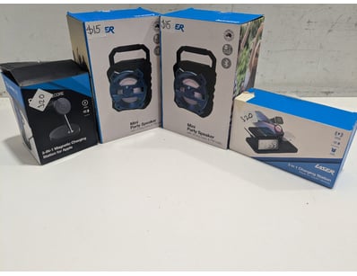 Assorted lot, includes laser charging stations and...