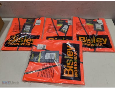 Bulk lot of 5 Bisley Workwear H Taped Hi Vis Safet...
