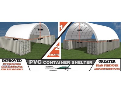 Unused Heavy duty 40ft Container Shelter, Model: C...