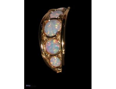 17.5 TCW GOLD PLATED OPAL RING     

Good Fire In ...