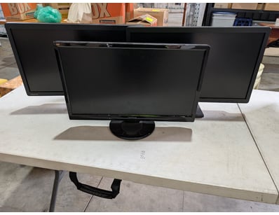 2 x 23" HP ProDisplay P231 Monitors

1 x ViewSonic...