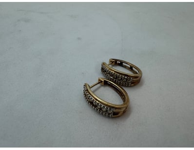 14K GOLD EARRINGS WITH SAPPHIRES

Dimensions: He...