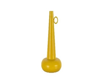 RRP: $210, Enzo Vase Ochre 200x200x360mm, 50594136...