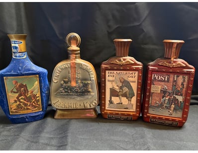VINTAGE WHISKEY DECANTER COLLECTION - BEAM BICENTE...