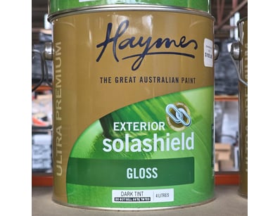 Haymes paint, exterior solashield, gloss, dark tin...