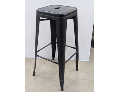 Bar stool, black metal finish

Note: condition m...