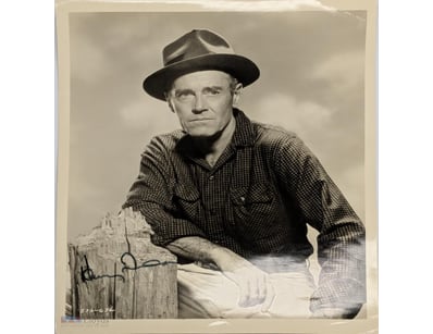SIGNED HENRY FONDA PHOTOGRAPH WITH CERTIFICATE OF ...