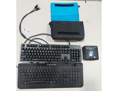 Logitech G512 mechanical gaming keyboard, a Dell A...