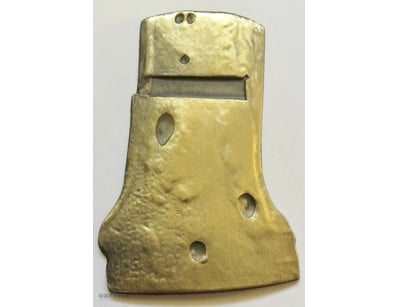 RARE 2016 "NED KELLY" HELMET INGOT, 999 24K ANTIQU...