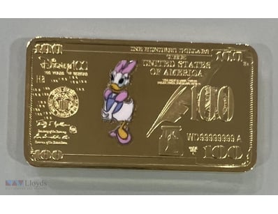 UNITED STATES OF AMERICA WALT DISNEY GOLD PLATED-M...