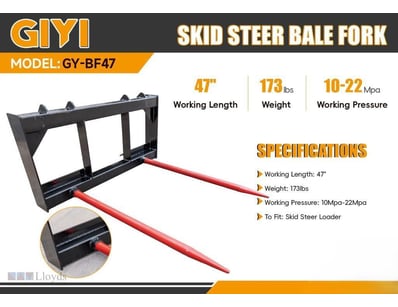 FACTORY DIRECT** 2026 Unused GIYI Skid Steer Bale ...