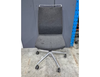 Fabric Office chair, black finish.

