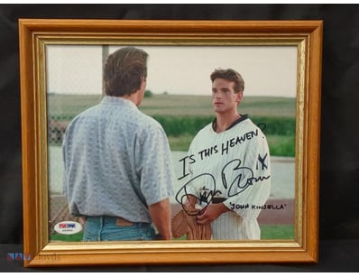 A FRAMED PHOTO FROM THE MOVIE FIELD OF DREAMS, HAN...