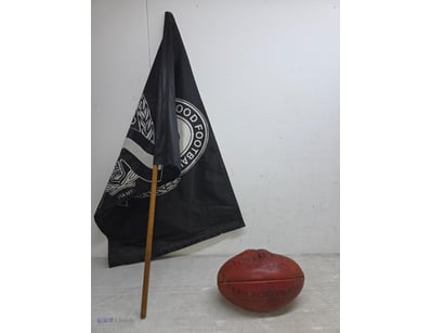 Vintage Kangaroo Brand leather football exterior i...