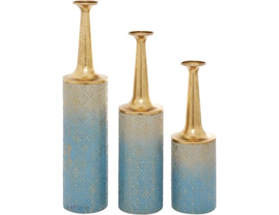 Deco 79 Metal Floral Decorative Vase Centerpiece V...