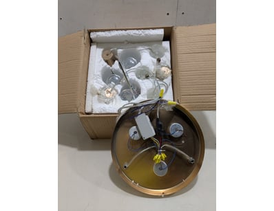 Vintage ceiling light fixture kit comprising a bra...