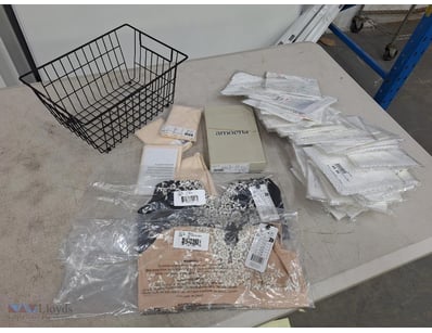 Bulk Lot Includes Basket, x2 Bras, Various Bra Poc...